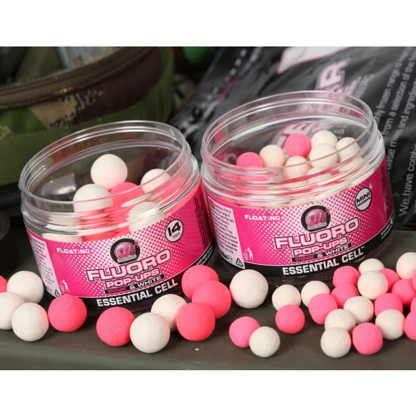 Mainline Dedicated Base Mix Fluor Pop-Ups Pink & White Cell (14mm) 1 Mainline Dedicated Base Mix Fluor Pop-Ups Pink & White Cell (14mm)