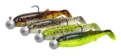 Savage Gear Cannibal Shad 6.8cm 3g + 5g #1/0 Clearwater Mix (4 Stuks)