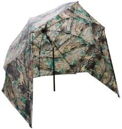 Ultimate 50'' Storm Brolly Camo (Inc. Haringen & Tension Poles) -Visgear Verkoop e147ac382793877a